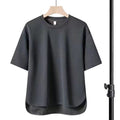 High-end Men's Suit 2023 New Summer Trend Short Sleeve T-shirt Men's Quick-drying Monochrome Sports Short Sleeve Shorts