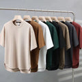 High-end Men's Suit 2023 New Summer Trend Short Sleeve T-shirt Men's Quick-drying Monochrome Sports Short Sleeve Shorts